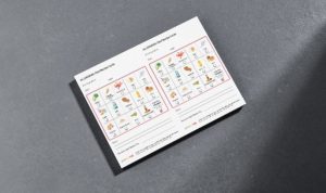 allergen information chef cards